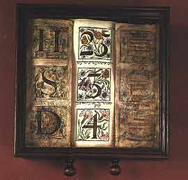 Sephardic calendar (parchment, wood, glass). Holland, 18th century