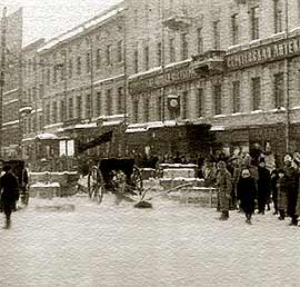 Баррикады на Литейном проспекте. Февраль 1917 года