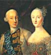 Portrait of the Great Duke Peter and the Great Duchess Catherine (future Peter III and Catherine II). G.K. Groot, 1745 (?)