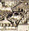 View on the German village in Moscow (a fragment of the engraving)