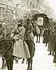 A mourning manifestation on Nevsky Avenue at the day of funeral of V.I. Lenin. 1924. Photo