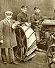 First tractor made by the factory "Krasniy Putilovets". 1924. Photo
